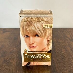 Loreal Superior Preference Fade-Defying Color 9.5NB Lightest Natural Blonde NEW